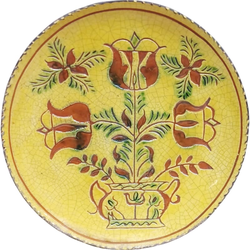 Sgraffito Tulip Plate (MTO) $105