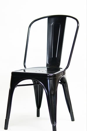 Black Metal Industrial Chair