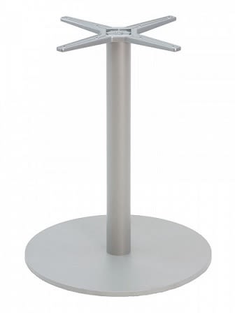 Round Silver Restaurant Table Base