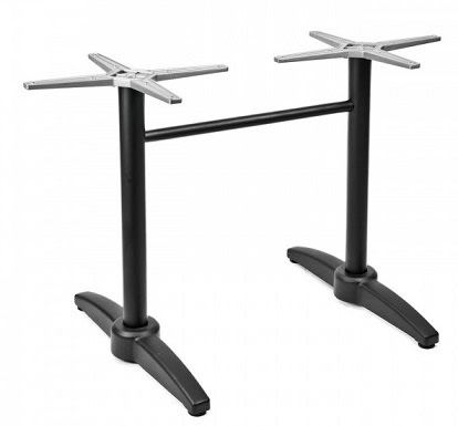 Rectangle Chrome Tabletop Top Outdoor Base