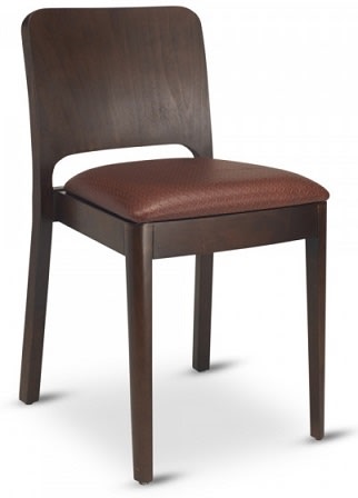 Wood Back Stacking Dining Chair