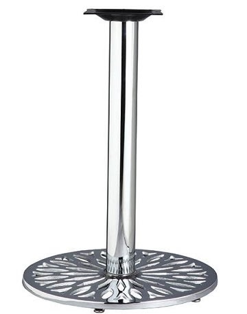 Vintage Vein Tabletop Base: Black/Chrome