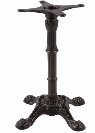Cast Iron Base, Vintage Sculptured Design, Glossy Epoxy Finish