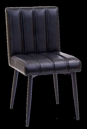 Black Upholstered Metal Dining Chair Black Upholstered Metal Dining Chair
