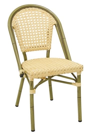 Green Bamboo Aluminum Bistro Chair | Commercial Restaurant Patio Seating Green Bamboo Aluminum Bistro Chair | Commercial Restaurant Patio Seating