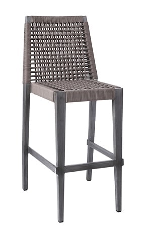 Rope Tan Weave Outdoor Bar Stool