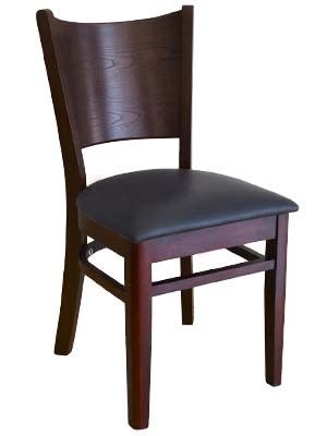 Dark Mahogany Curved Back Chair