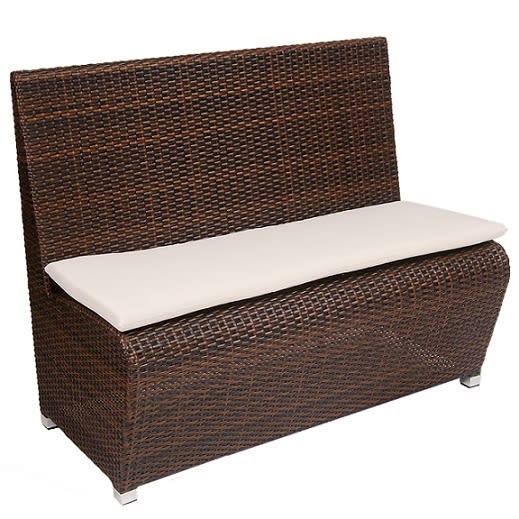 Outdoor Wicker Bench Restaurant  Furniture