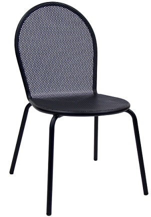 Outdoor Black Metal Mesh Chair – Stackable Commercial Seating Outdoor Black Metal Mesh Chair – Stackable Commercial Seating