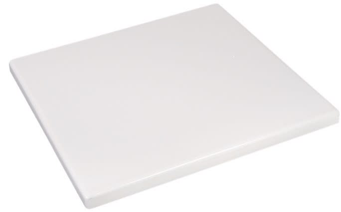 White Resin Tabletops now available for Indoor & Outdoor Commercial use