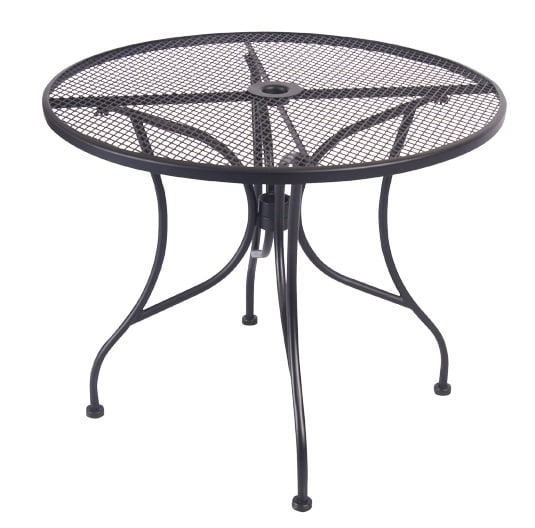 metal mesh outdoor table and chairs