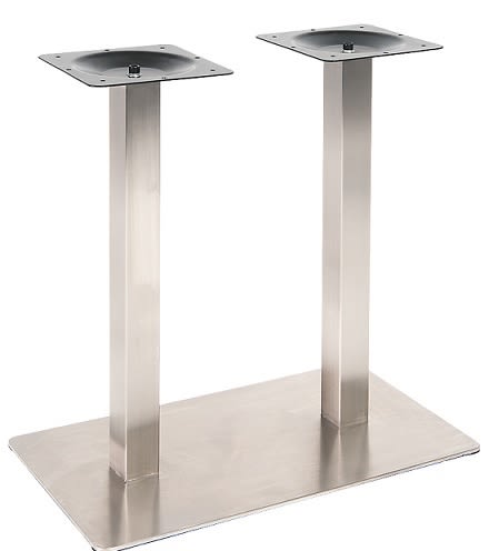 Rectangle Stainless Steel Restaurant Table Bases: Outdoor  Use