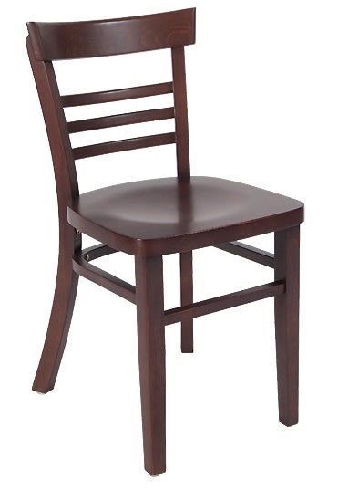 Economy Wood Ladder Back Restaurant Chair