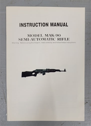MAK-90 Instruction Manual