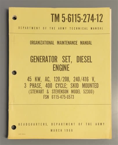 Organizational Maintenance Manual