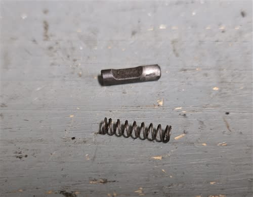 VZ-58 barrel bushing detent and spring.