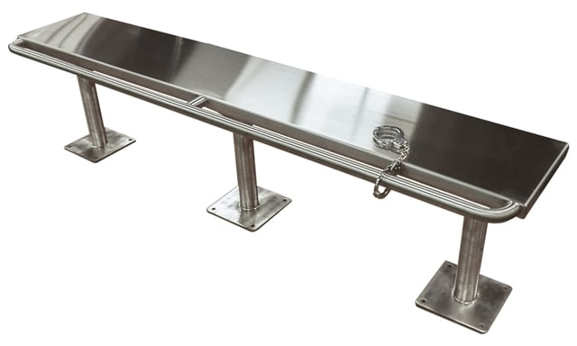 photo of Detention Bench with Handcuff Bar - 84"