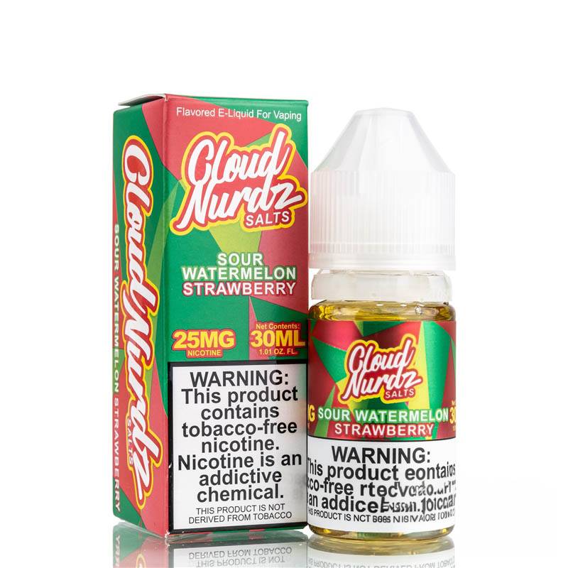 Sour Watermelon Strawberry by Cloud Nurdz Salt - 30ml Sour Watermelon Strawberry by Cloud Nurdz Salt - 30ml