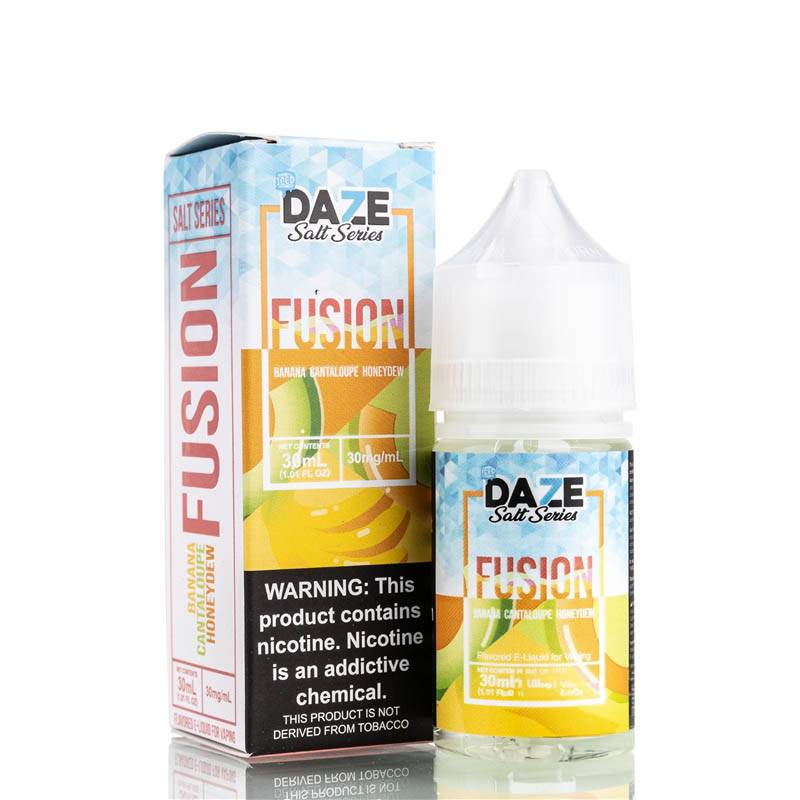 Fusion Banana Cantaloupe Honeydew Iced by 7 Daze Salt Series - 30ml Fusion Banana Cantaloupe Honeydew Iced by 7 Daze Salt Series - 30ml