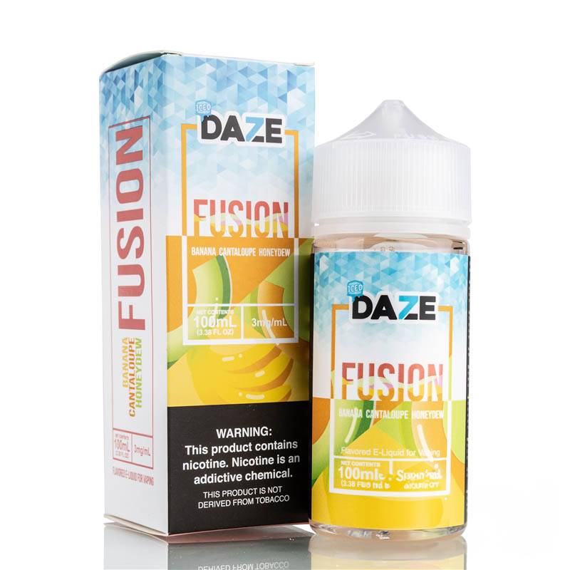 Fusion Banana Cantaloupe Honeydew Iced by 7 Daze - 100ml Fusion Banana Cantaloupe Honeydew Iced by 7 Daze - 100ml