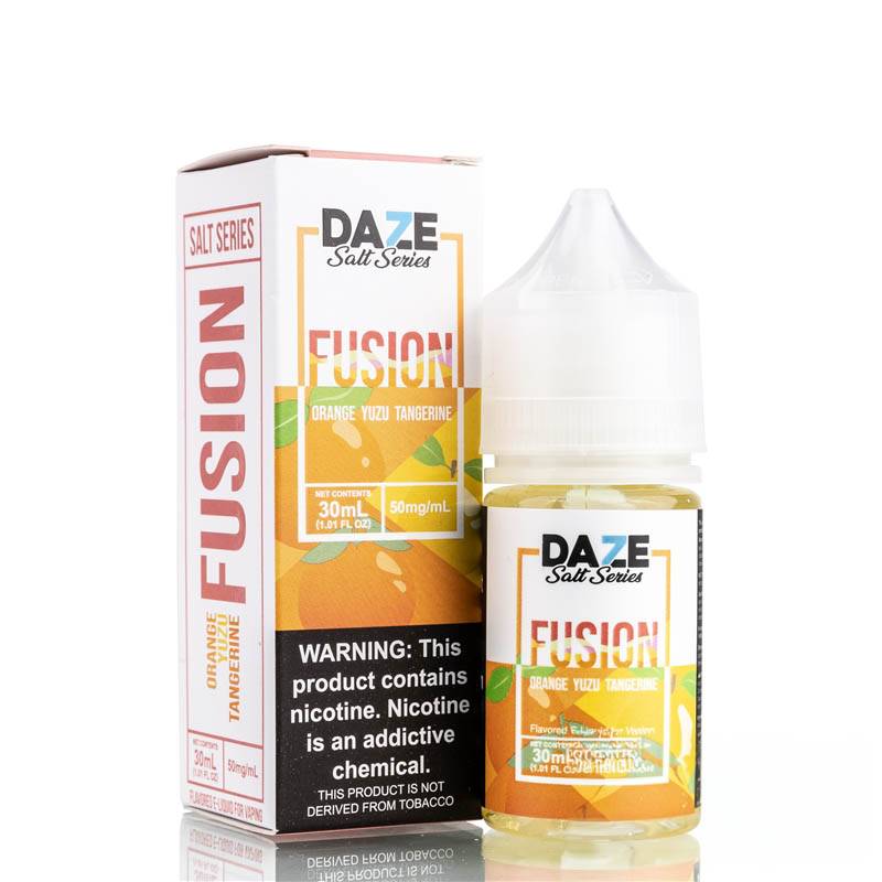 Fusion Orange Yuzu Tangerine by 7 Daze Salt Series - 30ml Fusion Orange Yuzu Tangerine by 7 Daze Salt Series - 30ml