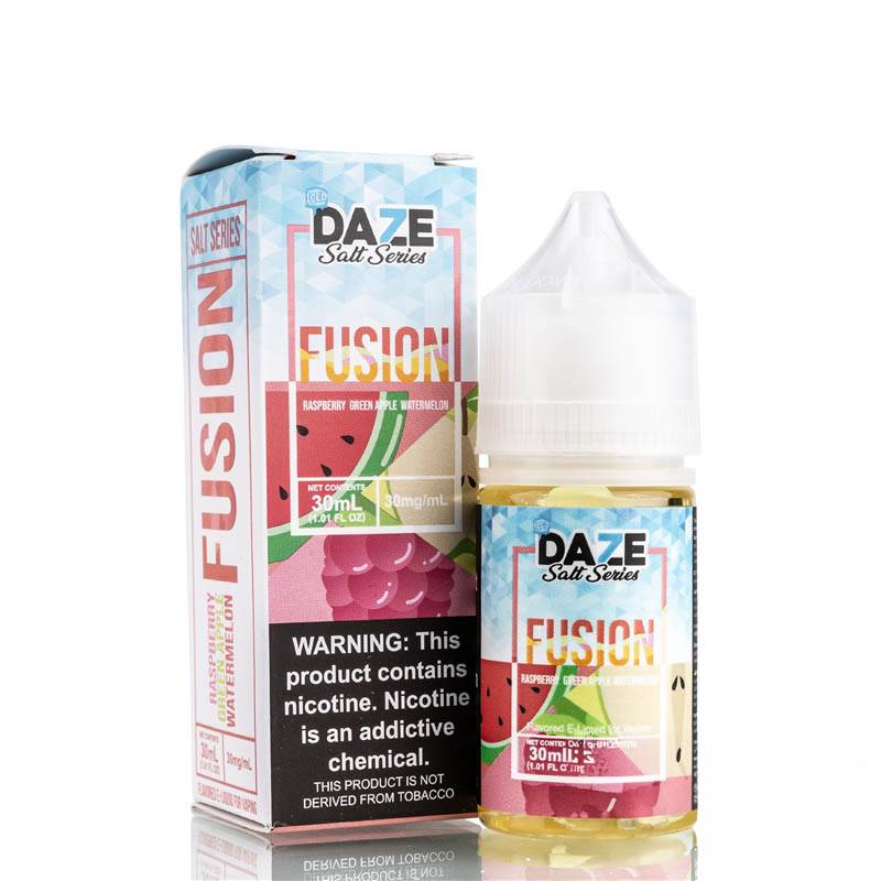 Fusion Raspberry Green Apple Watermelon Iced by 7 Daze Salt Series - 30ml