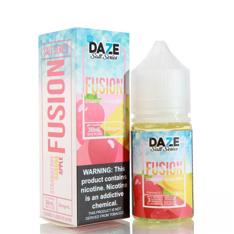 Fusion Strawberry Banana Apple Iced by 7 Daze Salt Series - 30ml