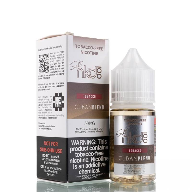 Cuban Blend by Naked 100 Tobacco Salt - 30ml