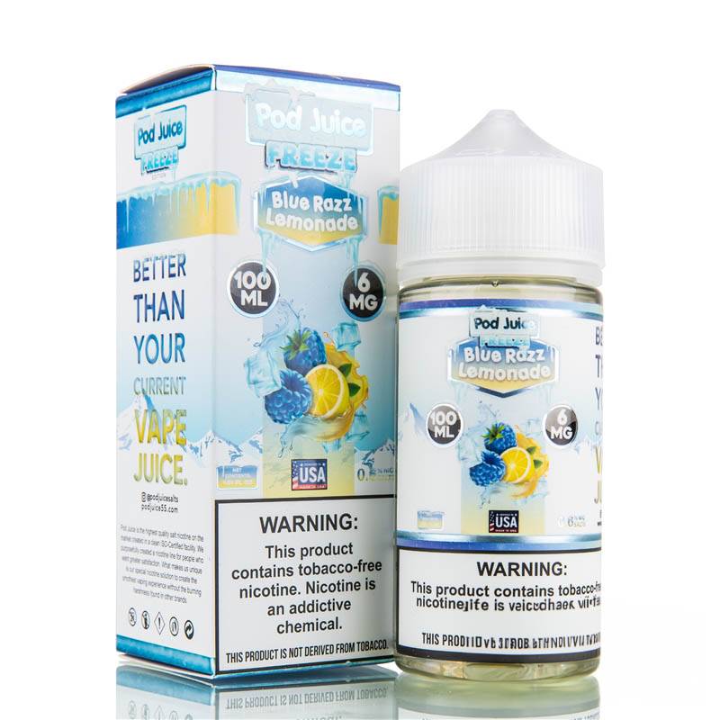Blue Razz Lemonade Freeze by Pod Juice - 100ml Blue Razz Lemonade Freeze by Pod Juice - 100ml