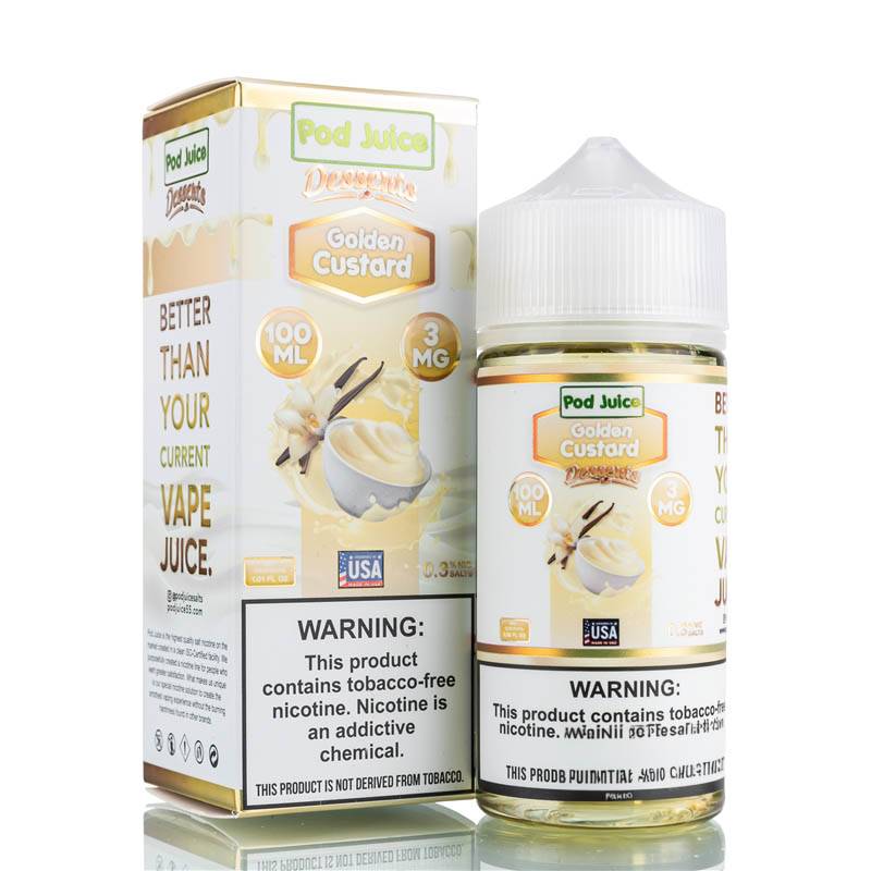Golden Custard by Pod Juice - 100ml Golden Custard by Pod Juice - 100ml