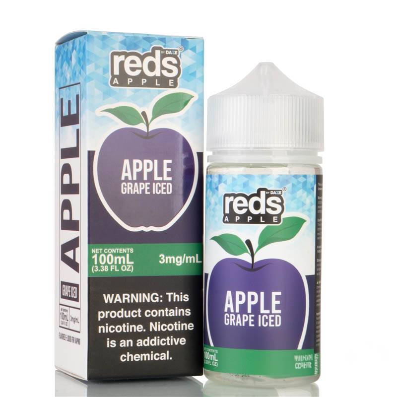 Reds Apple Grape Iced by 7 Daze - 100ml Reds Apple Grape Iced by 7 Daze - 100ml