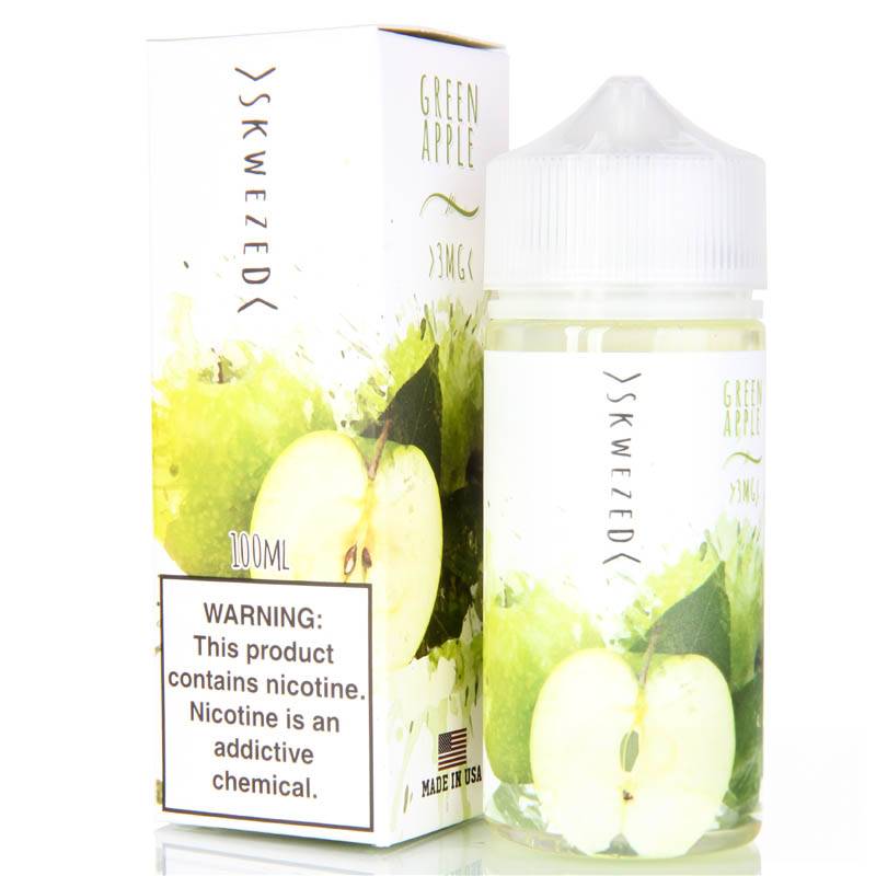 Green Apple by Skwezed E-liquid - 100ml Green Apple by Skwezed E-liquid - 100ml