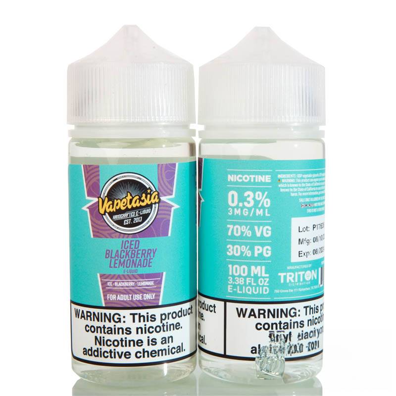 Iced Blackberry Lemonade by Vapetasia - 100ml Iced Blackberry Lemonade by Vapetasia - 100ml