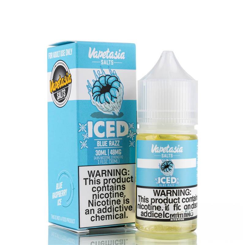 Iced Blue Razz by Vapetasia Salts - 30ml