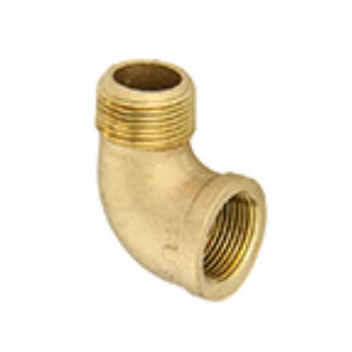 90° Street Elbow, Brass, 1"
