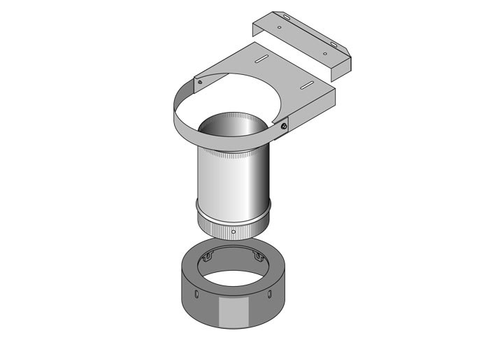 Chimney Adapter Kit, 10" to 8", For Pallet Burner and CL 7260 models