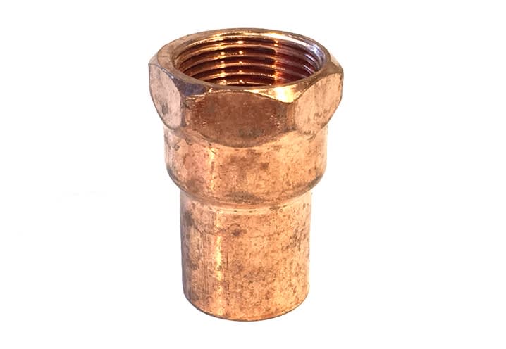 Female Adapter, Copper, 3/4" sweat x 3/4" FIP fittings