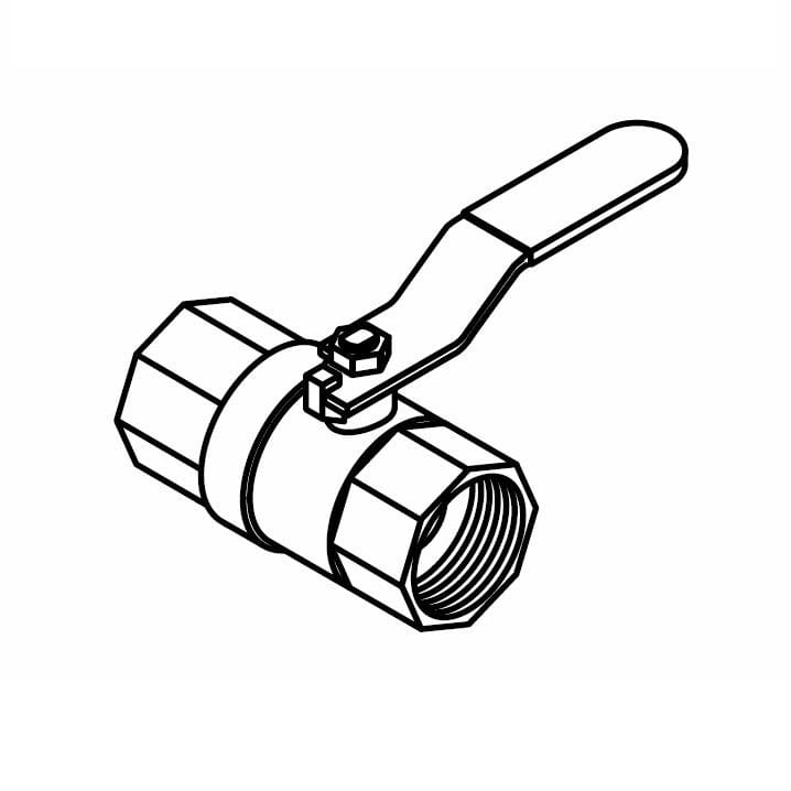 Ball Valve, 1/2"