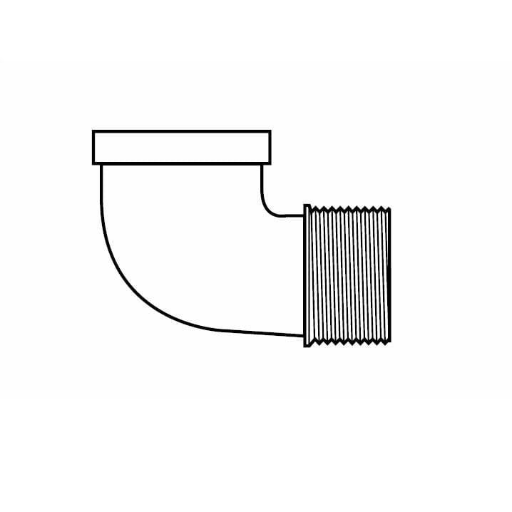 90° Street Elbow, 3/4"