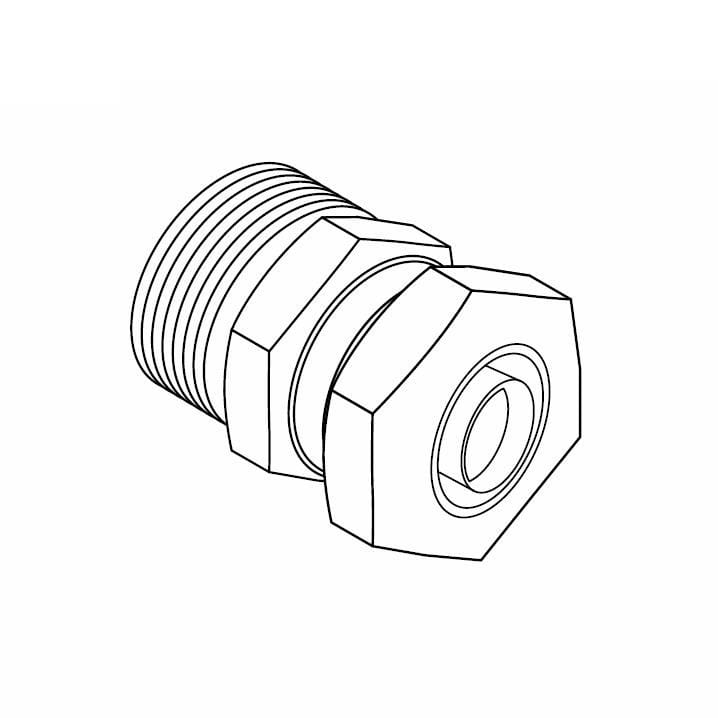 Adapter, Compression Connector, 1/2" PEX-AL-PEX