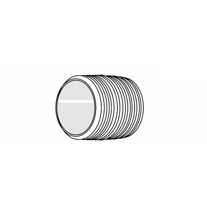 Nipple, Black, 1-1/2" x Close