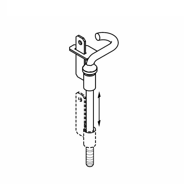 Door Lock Kit, for steel-door CL 7260 and Pallet Burner