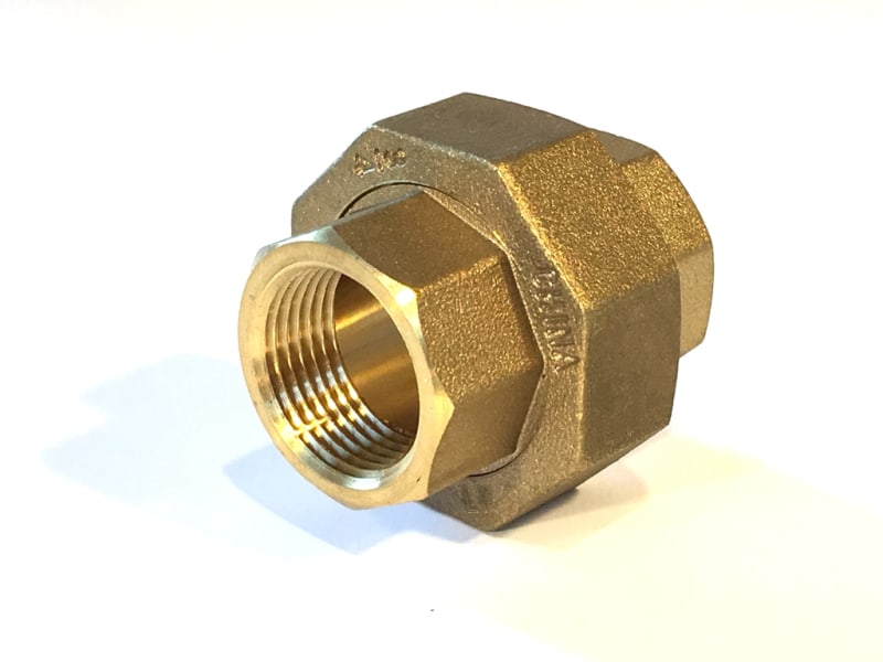 Pipe Union, Brass, FIP 3/4"