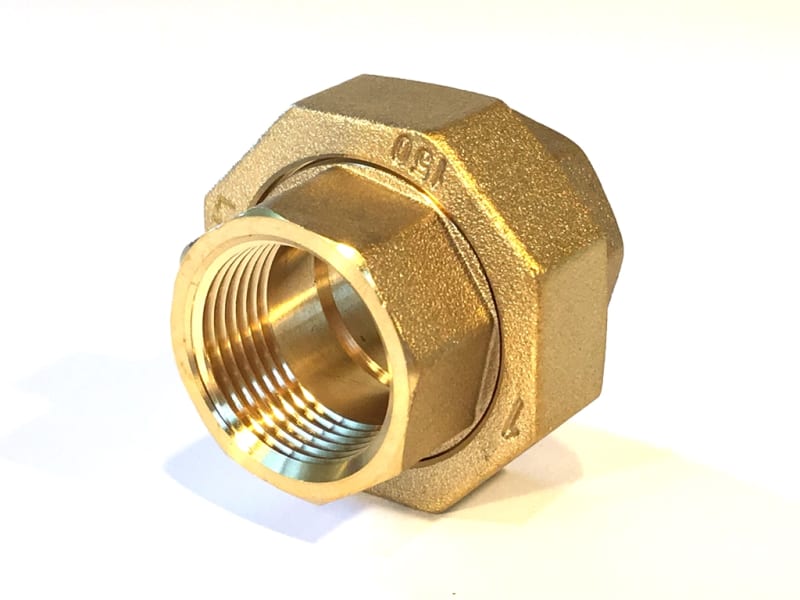 Pipe Union, Brass, 1" FIP