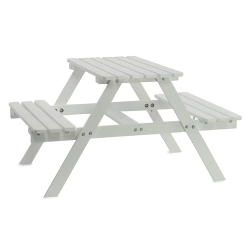 18-Inch Doll Furniture White Adirondack Picnic Table fits