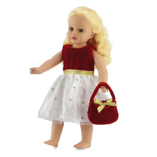 slim fit dress slacks Doll Plaid Holiday Dress (Fits American Girl Doll)
