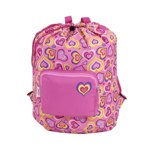 Emily Rose Sleeping Bag for Boys and Girls | Includes Pillow Case and Backpack Carrying Case! |100% Cotton | Perfect for Kids Sleepovers and Overnight Travel (Playful Hearts)