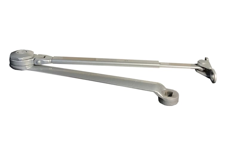 320G Left Hand Friction Hold Open Arm For 320G 6 in. x 2-1/2 in. Regular Mount (Hinge Pull Side) Commercial Door Closer, Aluminum Finish