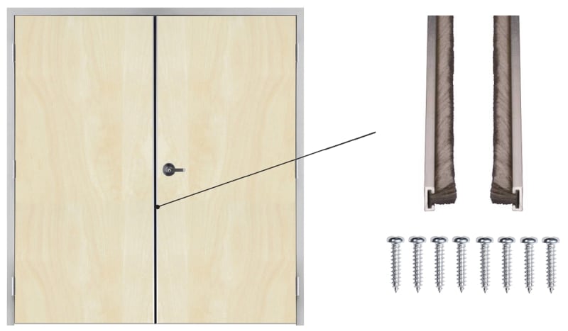 Commercial Wood Door Pile Astragal