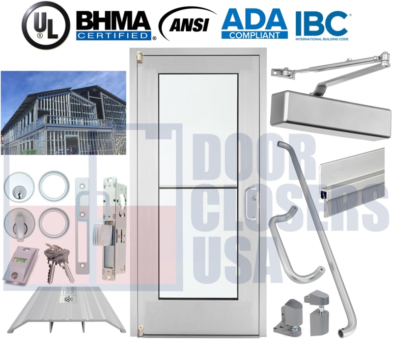 36x84 Wide Stile Storefront - Steel Stud Veneer 36x84 Wide Stile Storefront - Steel Stud Veneer